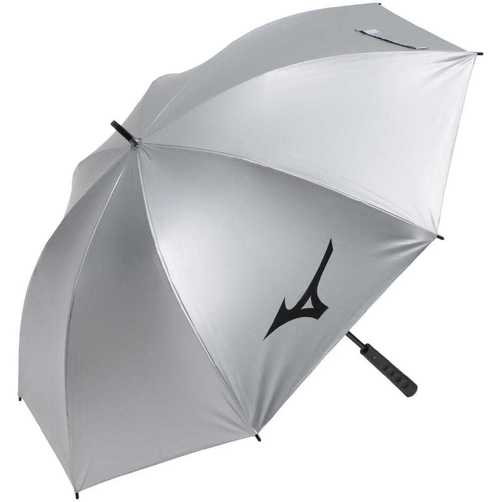MIZUNO(ミズノ) 銀パラソル ユニセックス 65cm×8本骨 約410g 晴雨兼用 UVカット率99.9%以上 ゴルフ アウトドア 収納袋なし シルバー 5LJY2322