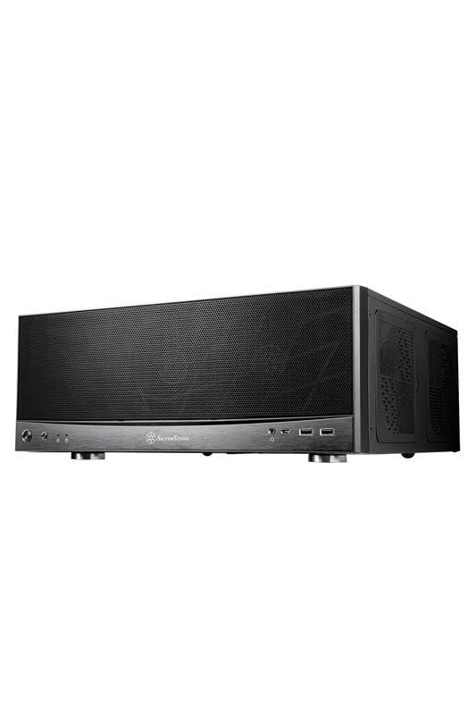 Silverstone マイコン入れもの SST-GD11B HTPC Micro-ATX 相応う 【国内置き目代わりになる店品】 黒いこと
