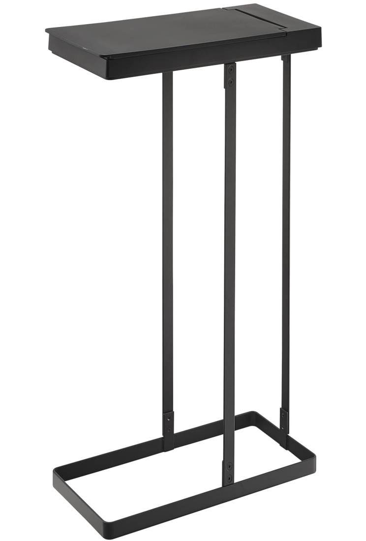 山崎実業(Yamazaki) スリム 蓋付き 分別 ゴミ袋ホルダー 45L ブラック 約W19XD40XH54cm タワー tower ゴミ箱 ゴミ袋が取り出しやすい 5839