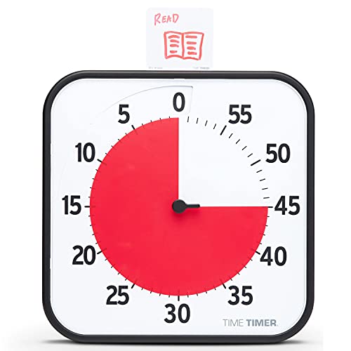 一時停止タイマー(TIME TIMER) 修めるタイマー30糎 60分 学び取る目覚まし時計 TT12B-W