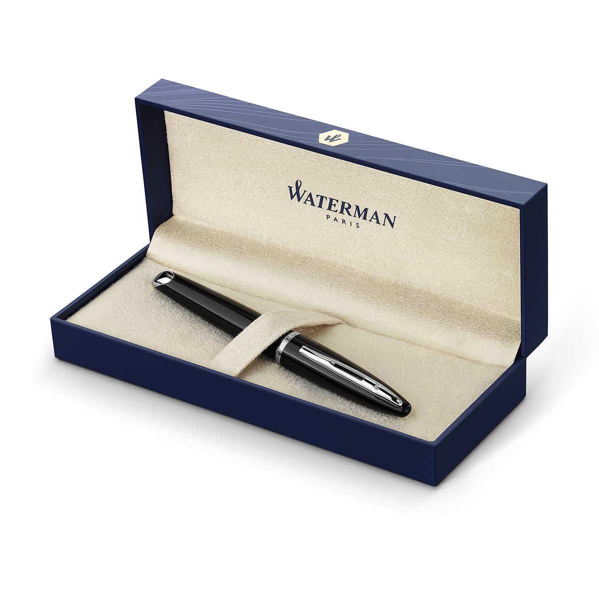 Waterman お水マン 筆 カレン ブラック・シーST 中字 18金書き込み先 差し上げ物ボックス席入り口・入口 置き目インポート品 S0293960