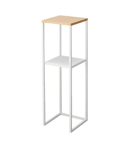 山崎実業(Yamazaki) 加湿器スタンド ホワイト 約W25XD25XH80cm タワー tower 小物置き 植物置き 5983｜LB77店