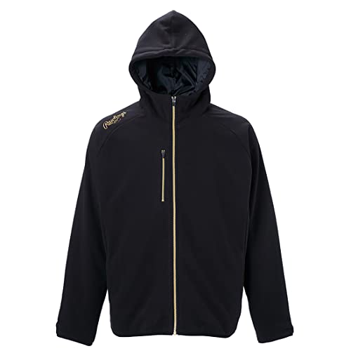 ローリングス(Rawlings) 野球 大人用 フーデッドフリースジャケット AOS13S11 ブラック サイズ O