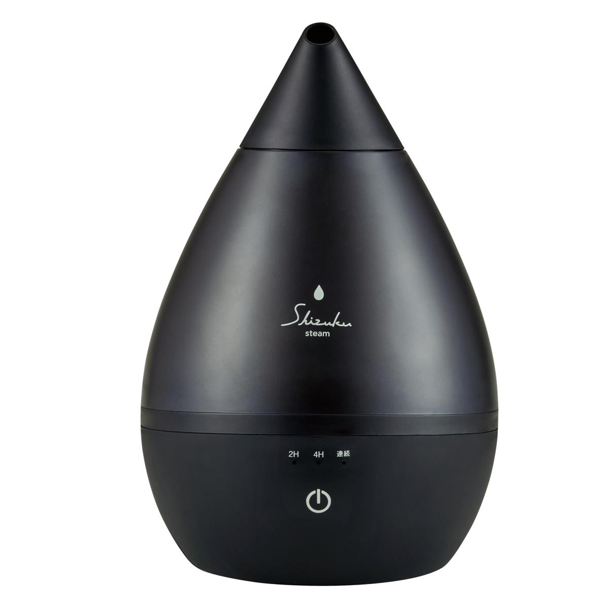 アピックス(APIX INTL) 加湿器 スチームファン式加湿器 SHIZUKU アロマ対応 大容量 タンク LEDライト付 卓上 寝室 リビング用 ブラック ASZ-240(BK)｜LB77店