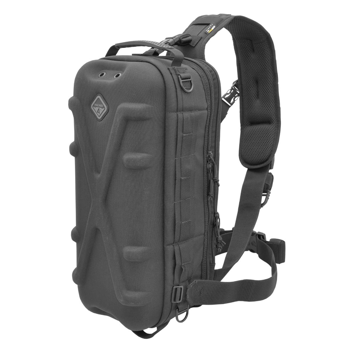 HAZARD4 一眼レフカメラ用 スリングカメラバッグ Plan-B Hard - go-bag shell sling-pack Black EVC-PBH-BLK|LB77店