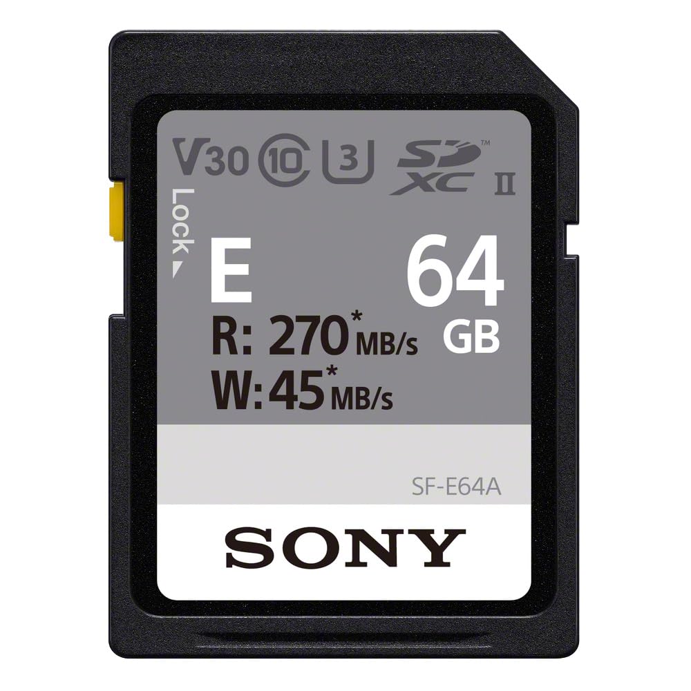 ソニー SONY SDXC 記憶装置歌留多 64GB 空想科学小説-E64A Class10 UHS-II相応う
