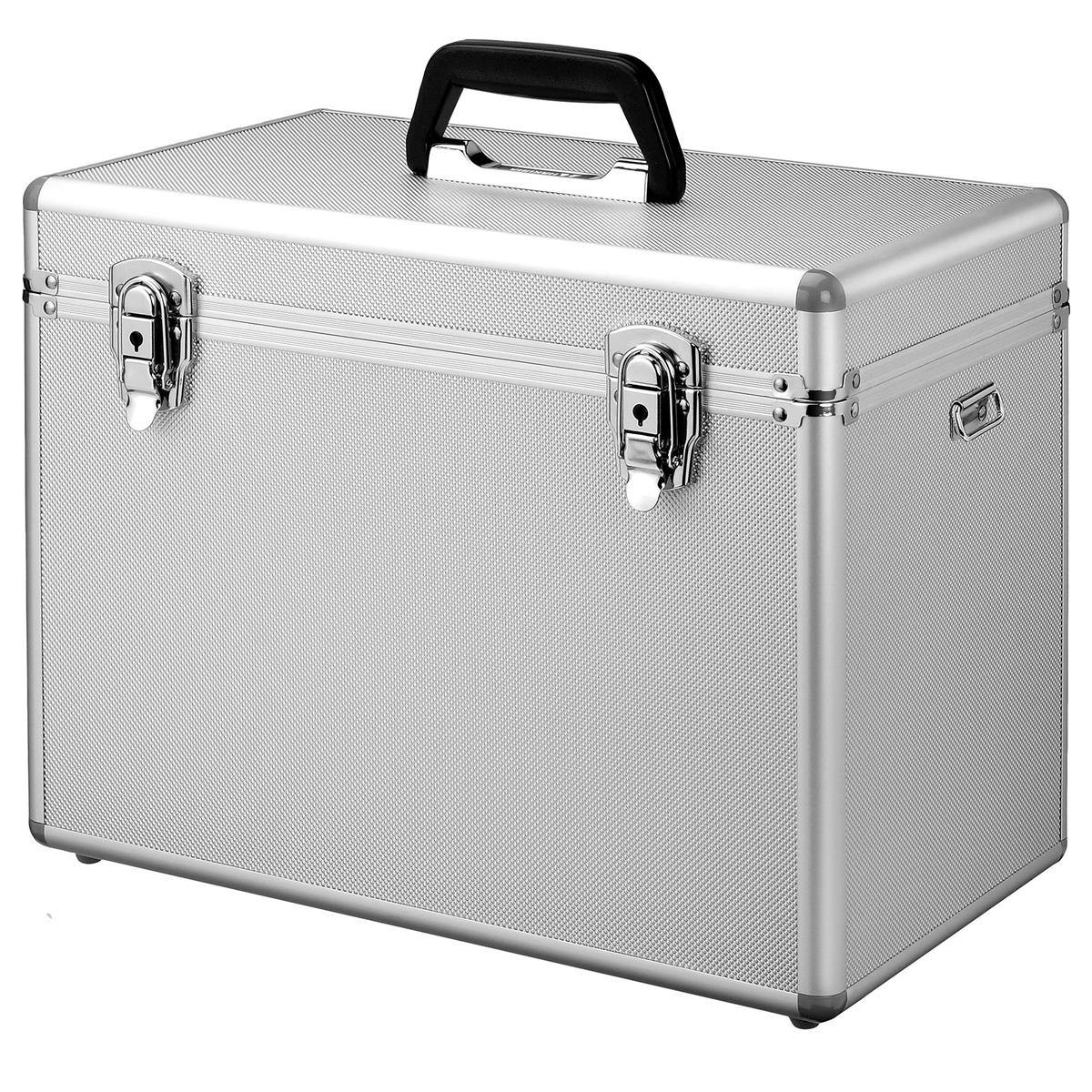 ハクバ HAKUBA ハードケース アルミケース AC-02 ボックスLL 26L 大容量 大型一眼レフカメラ収納 ショルダーベルト付 シルバー ALC-AC02-LL|LB77店