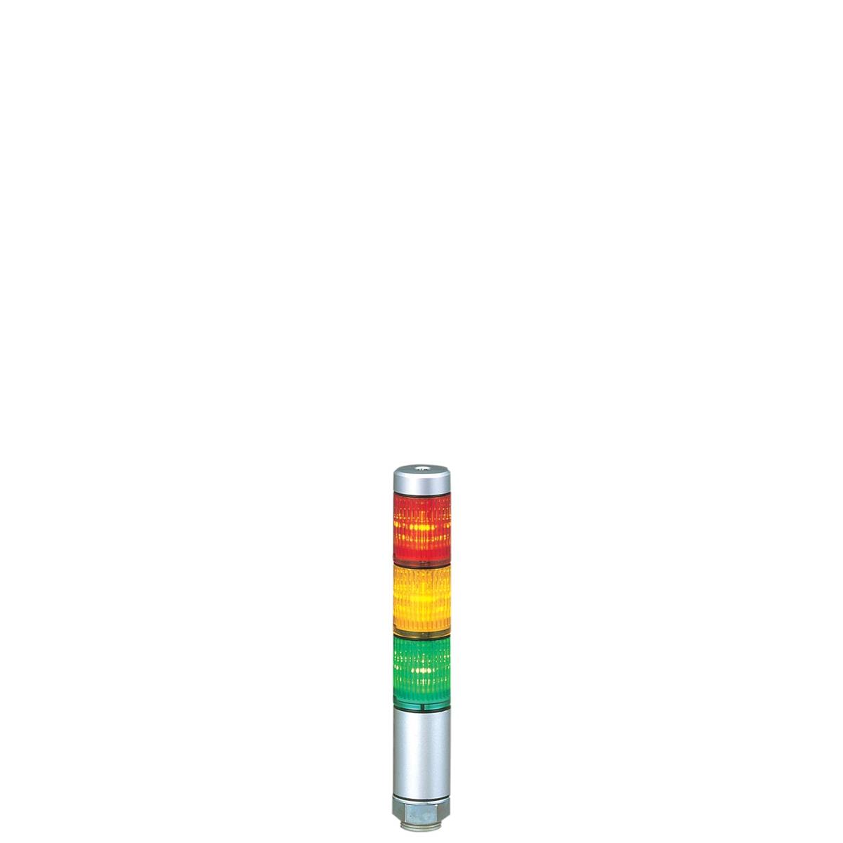 パトライト/PATLITE LED積層交通信号灯 信号・高閣 SUPER SLIM MPS-302-RYG MPS Φ30 3段 赤黄緑