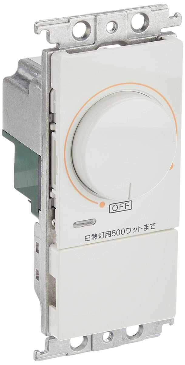 パナソニック(Panasonic) 埋込調光スイッチB 白熱灯用500W ロータリー式 ホワイト AC100V 500W WT57515WK|LB77店
