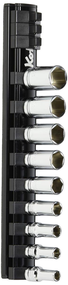 コーケン 6.35粍差込 Z-EALセミディープソケットレールセット9ヶ組 RS2300XZ9