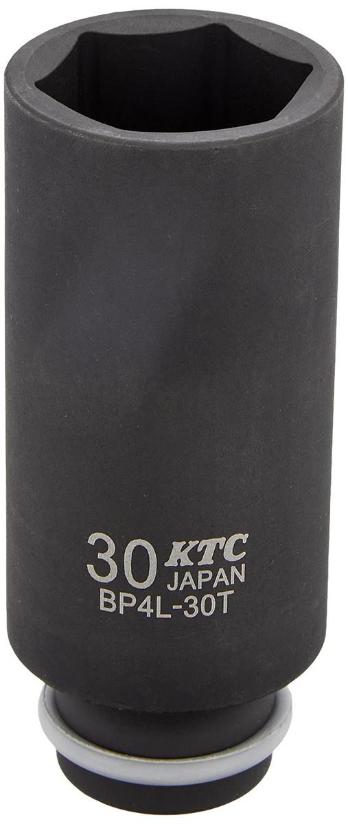 KTC (京都機械工具) 12.7mm (1/2インチ) インパクトレンチ ソケット (ディープ薄肉) 30mm BP4L30TP