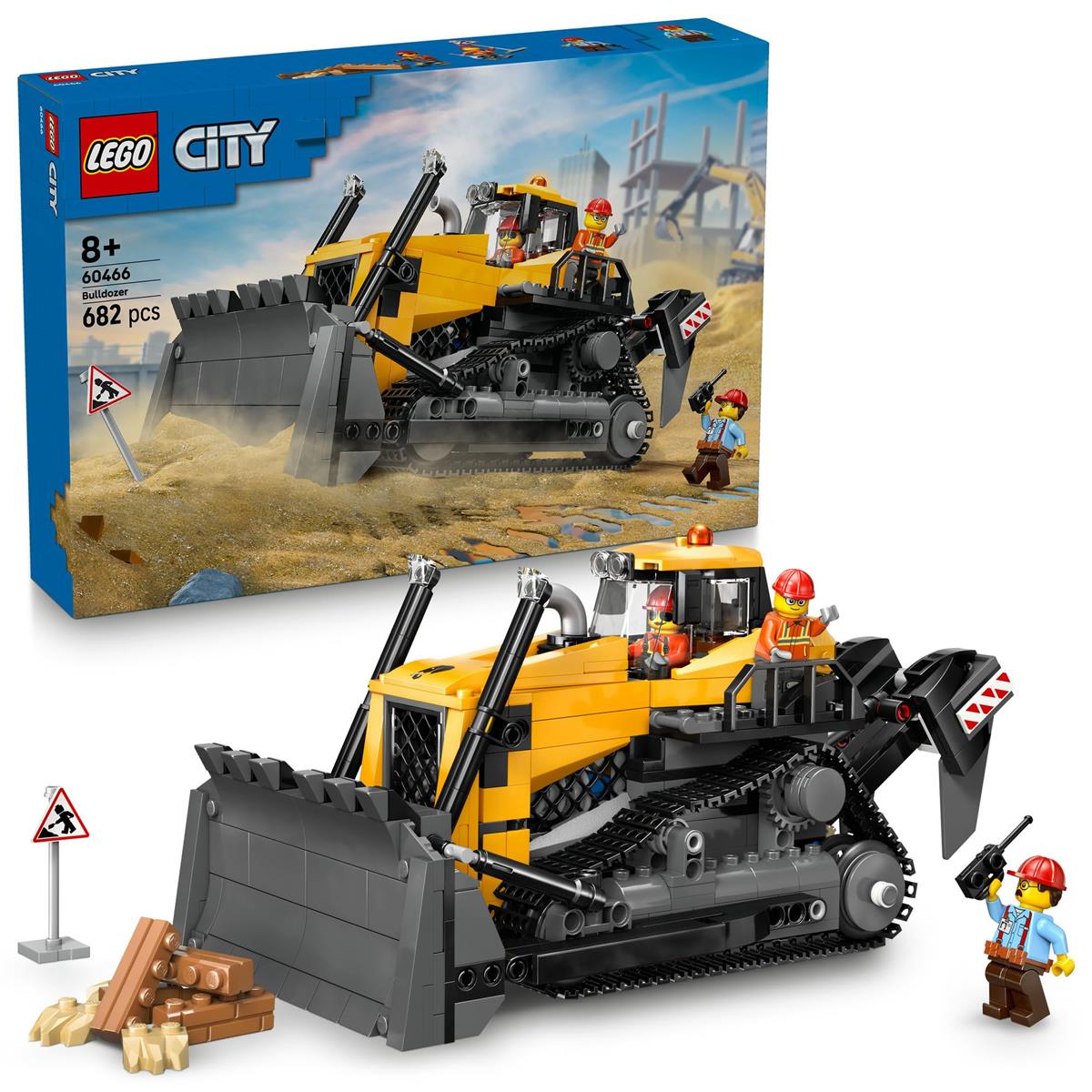 レゴ(LEGO) シティ 黄味がかったブルドーザ 手あそび 手あそび 生まれ落ちる日 差し上げ物 立ちはだかる 御坊っちゃん うしろ帯 赤ちゃん 8歳 9歳 10歳 小学生 街づくり 乗物 車 ミニカー 母 父 60466