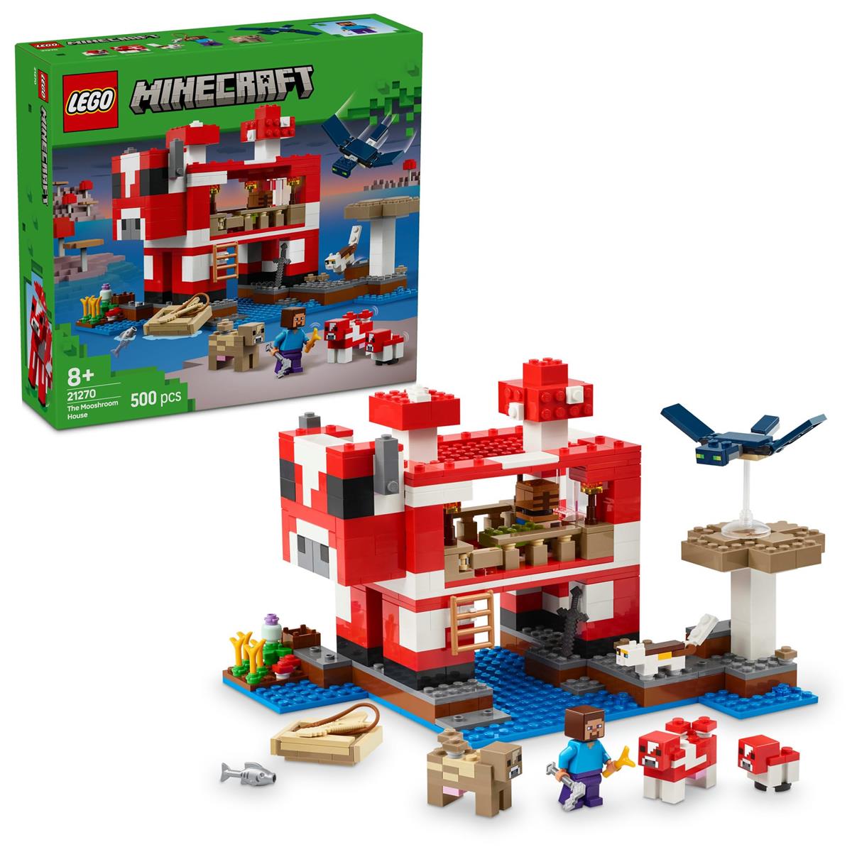 レゴ(LEGO) マイン手工芸品 ムーシュルームハウス 手あそび 手あそび 生まれ落ちる日 差し上げ物 立ちはだかる うしろ帯 御坊っちゃん 赤ちゃん 8歳 9歳 10歳 小学生 競り合い 21270