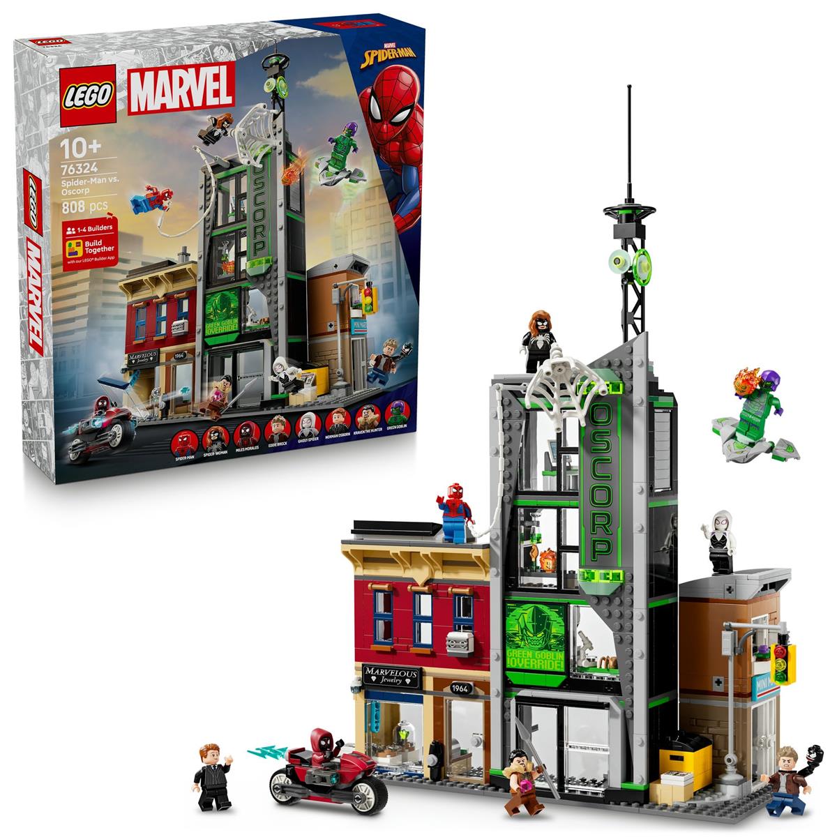 レゴ(LEGO) マーベル スパイダーマン vs. オズ講買組み合い 遊び道具 遊び道具 生まれ落ちる日 差し上げ物 差しつかえる お坊っちゃん 御姉さん 赤ちゃん 10歳 11歳 12歳 小学生 マーベル グッズ 図形 立ちはだかる 自動人形 76324