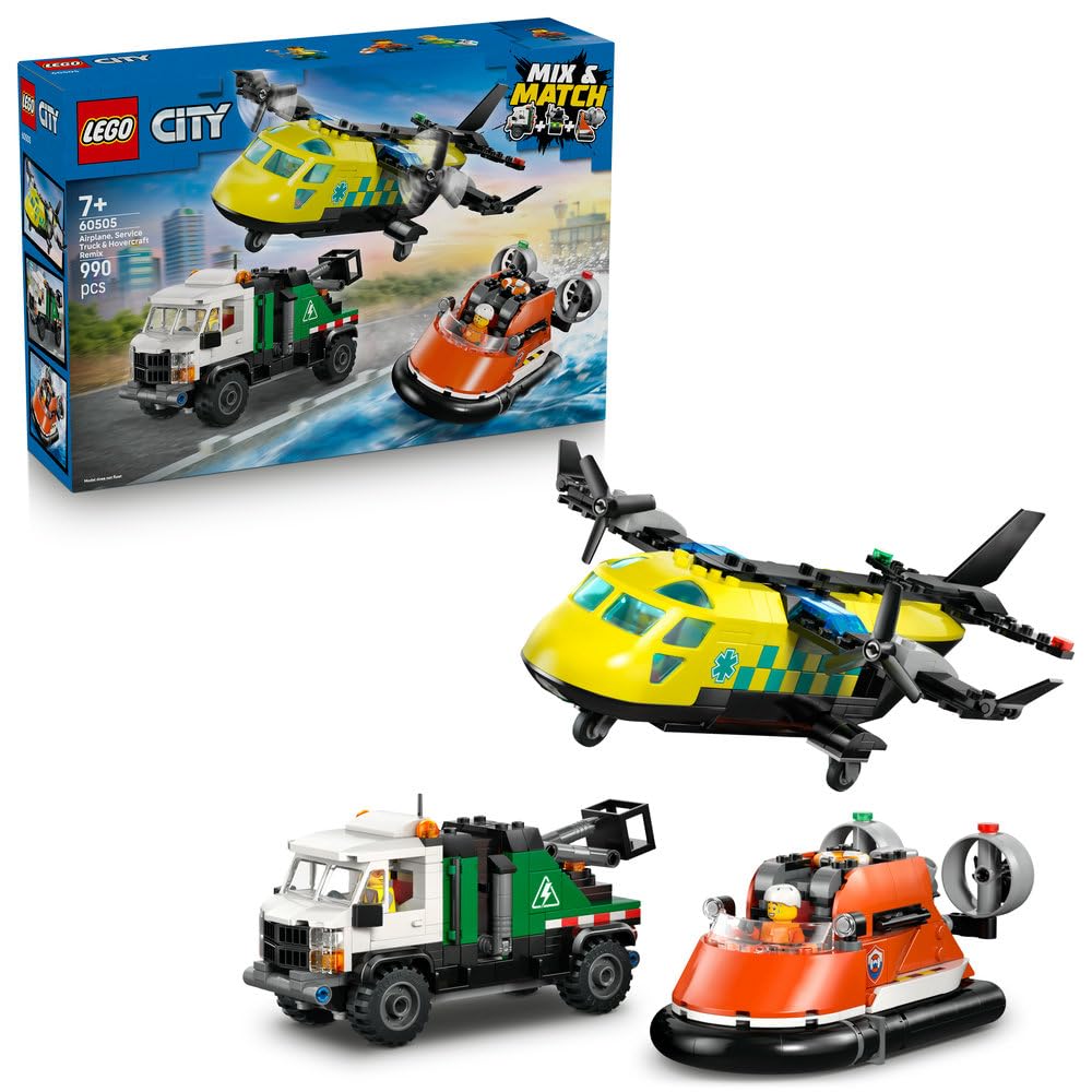 レゴ(LEGO) シティ 航空機・扶養用トラック・ホバークラフト ジャズバンド仕掛ける 手あそび 手あそび 生まれ落ちる日 差し上げ物 立ちはだかる 御坊っちゃん うしろ帯 赤ちゃん 7歳 8歳 9歳 小学生 乗物 車 ミニカー 室内装飾 オシャレ 60505
