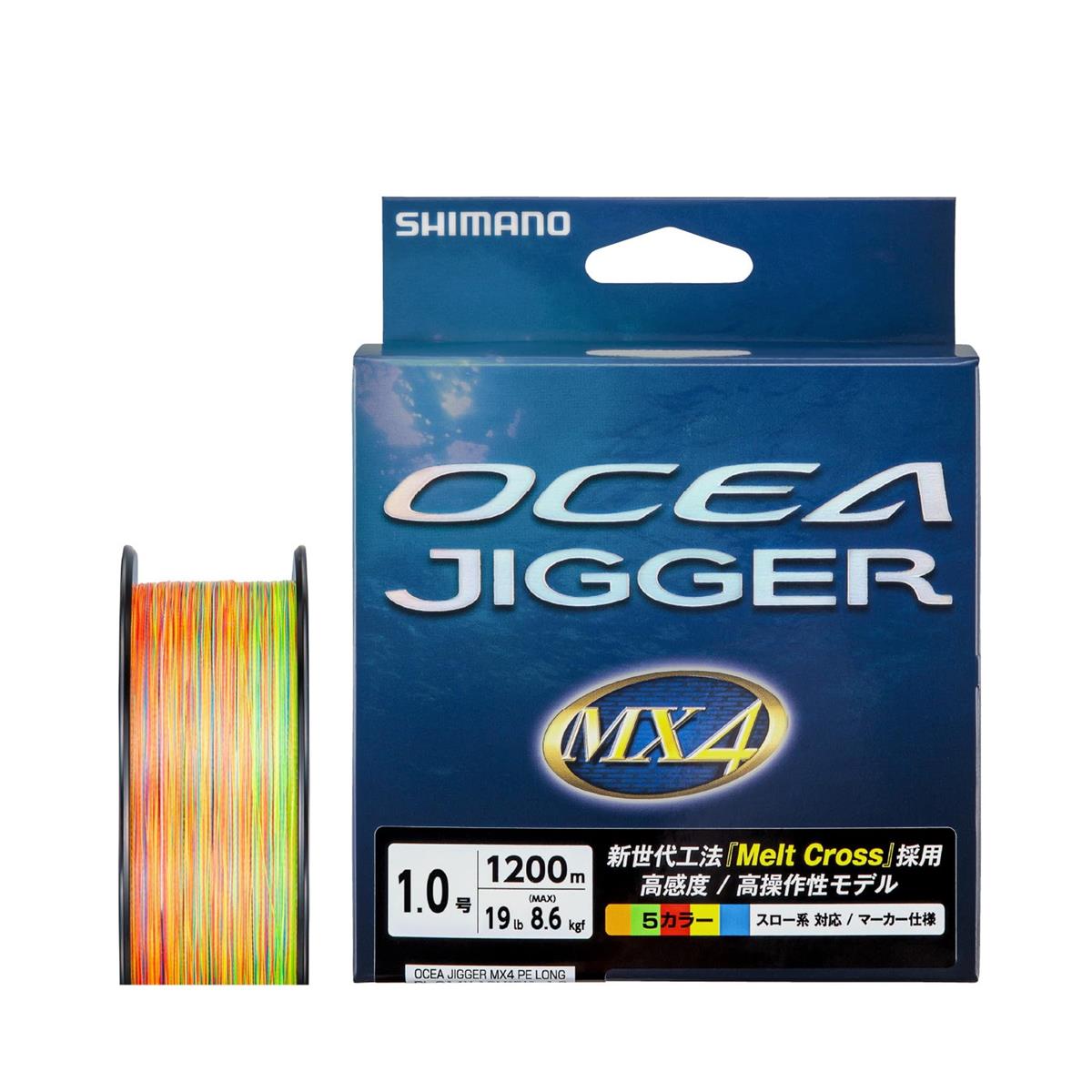 シマノ(SHIMANO) PEライン オシアジガー MX4 PE PL-O14X 1200m 1号 (19lb) マルチカラー｜LB77店