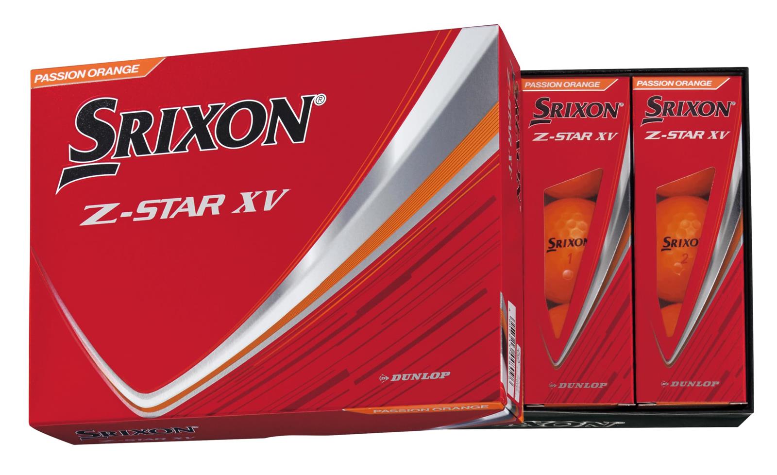 ダンロップゴルフボール SRIXON Z-STAR XV 2025年模範例 1十二(12個入り口・入口) 向かっ腹オレンジ色