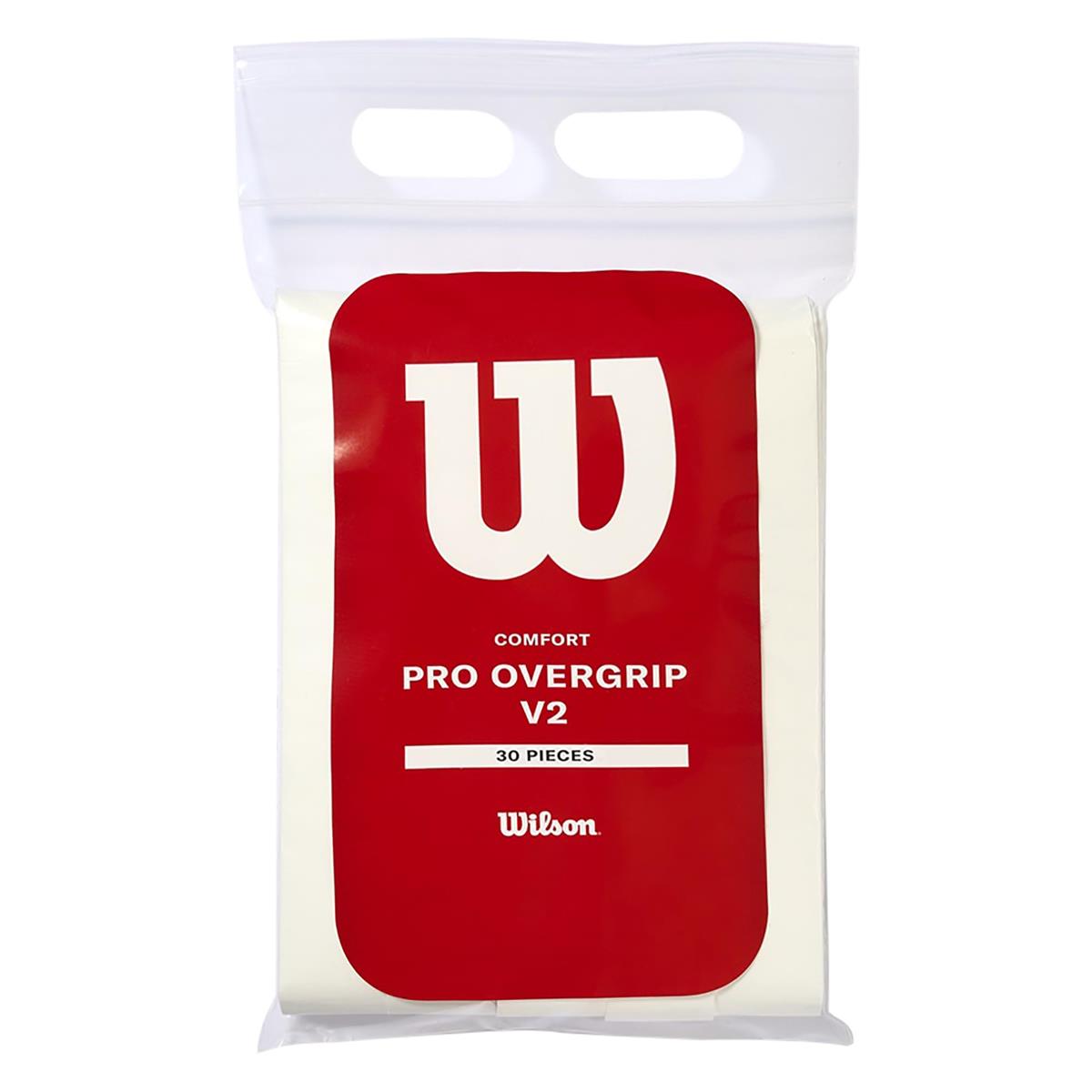 Wilson(ウイルソン) テニス バドミントン グリップテープ プロオーバーグリップ V2.0 30個入り ホワイト WR8449901001 ウィルソン｜LB77店