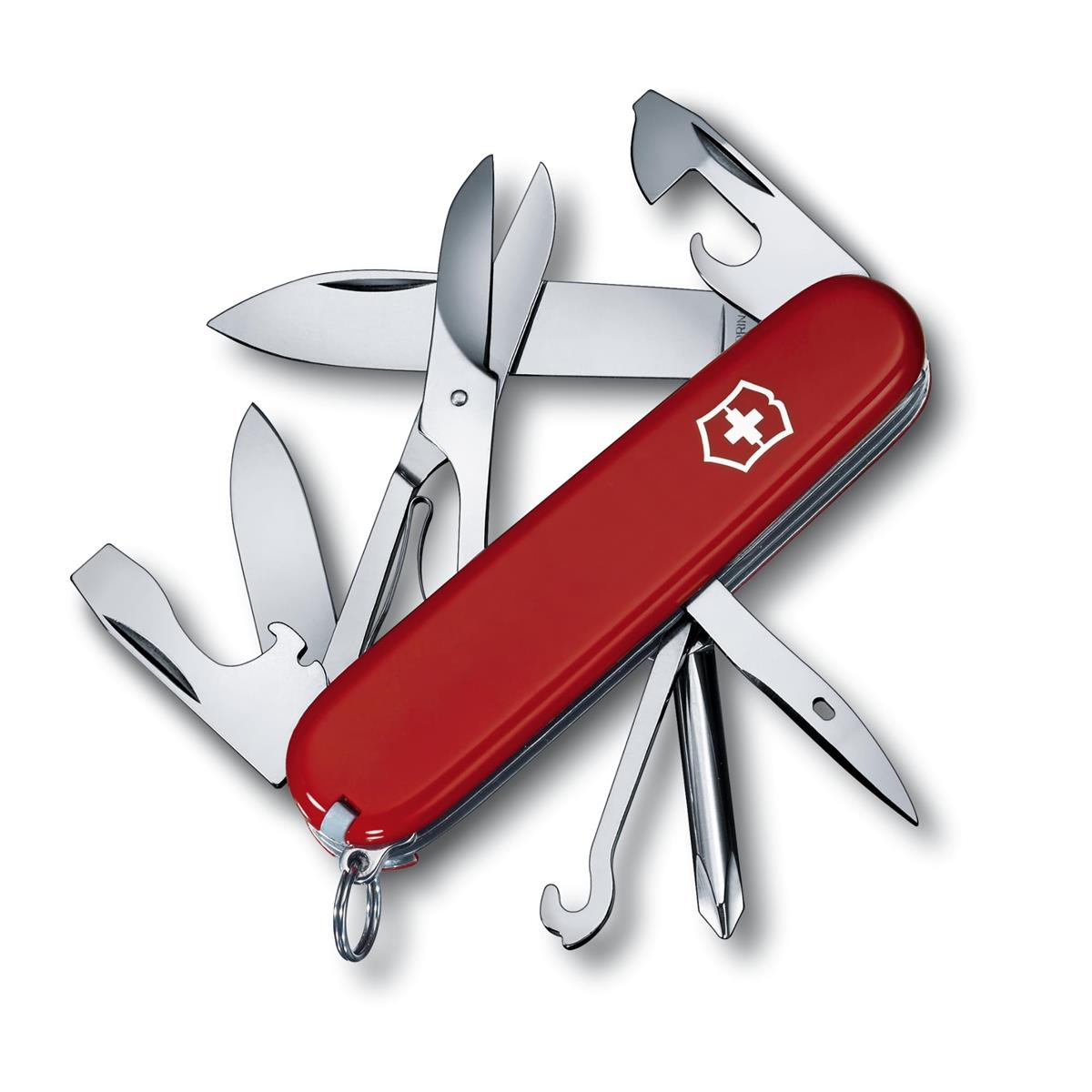 VICTORINOX(ビクトリノックス) スーパーティンカー レッド スイス・アーミーナイフ 多機能 ナイフ アウトドア キャンプ プラスドライバー はさみ付き 14機能を搭載したスイス製マルチツール 【国内正規品】 1.4703
