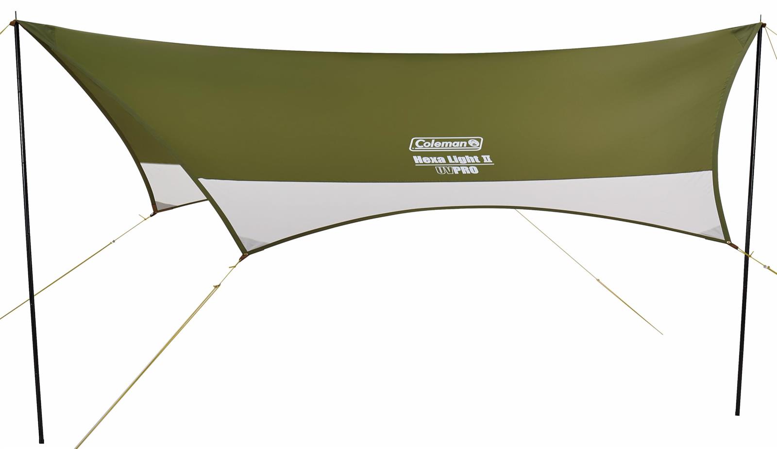 Coleman(コールマン) タープ ヘキサライトII オリーブ キャンプ アウトドア 組み立て簡単 ランタンフック付き オールインワン 耐水圧1200mm PU防水 収納が小さく持ち運び便利|LB77店