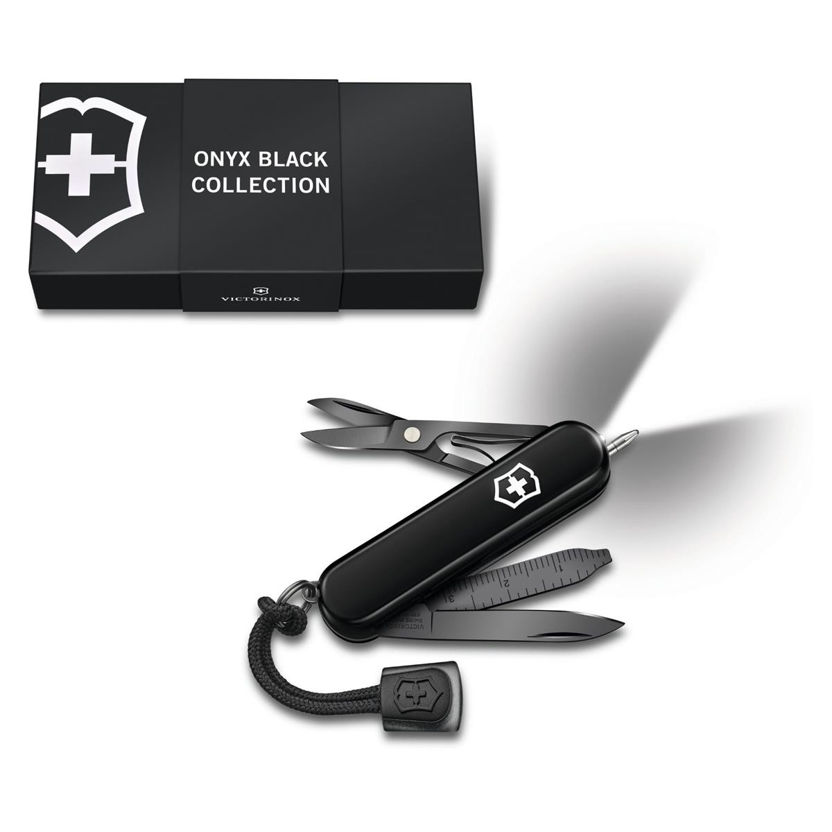 VICTORINOX(ビクトリノックス) シグネチャーライト オニキスブラック ナイフ 防災グッズ ボールペン LEDライト付き 7機能を搭載したスイス製マルチツール プレゼント ギフト 【国内正規品】 0.6226.31P