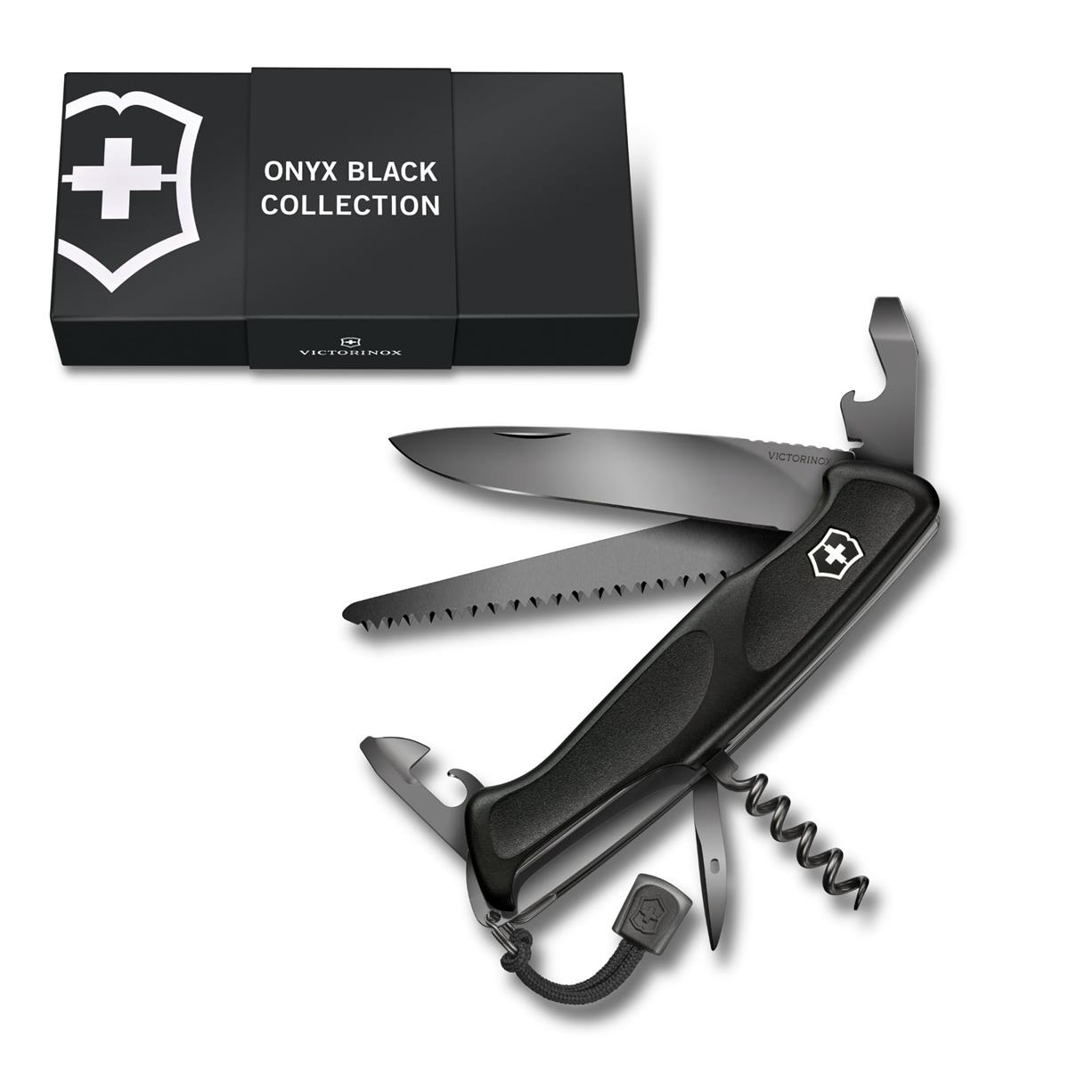 VICTORINOX(ビクトリノックス) レンジャー 55 グリップ オニキスブラック レンジャー 55 グリップ スイス・アーミーナイフ 多機能 ナイフ アウトドア プレゼント ギフト 十徳ナイフ 12機能を搭載したスイス製マルチツール コンパクト 防災グッズ 【国内正規品】 0.9563.C31P