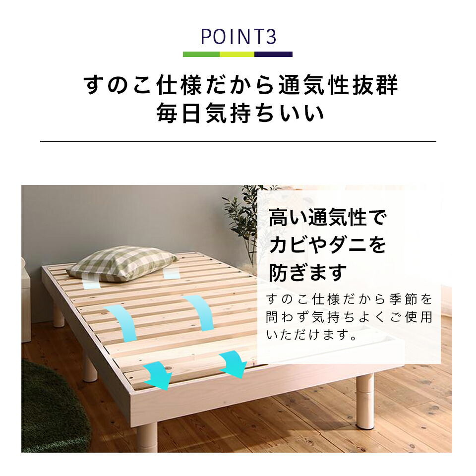 すのこベッド 天然木 ミニクライン 天然木 シングルサイズ ベッドフレームのみ ダイニングセット ショート丈 Minicline ベッド コンパクト ベット E バザール ライフインテリア シングルベッド ずっと気になってた