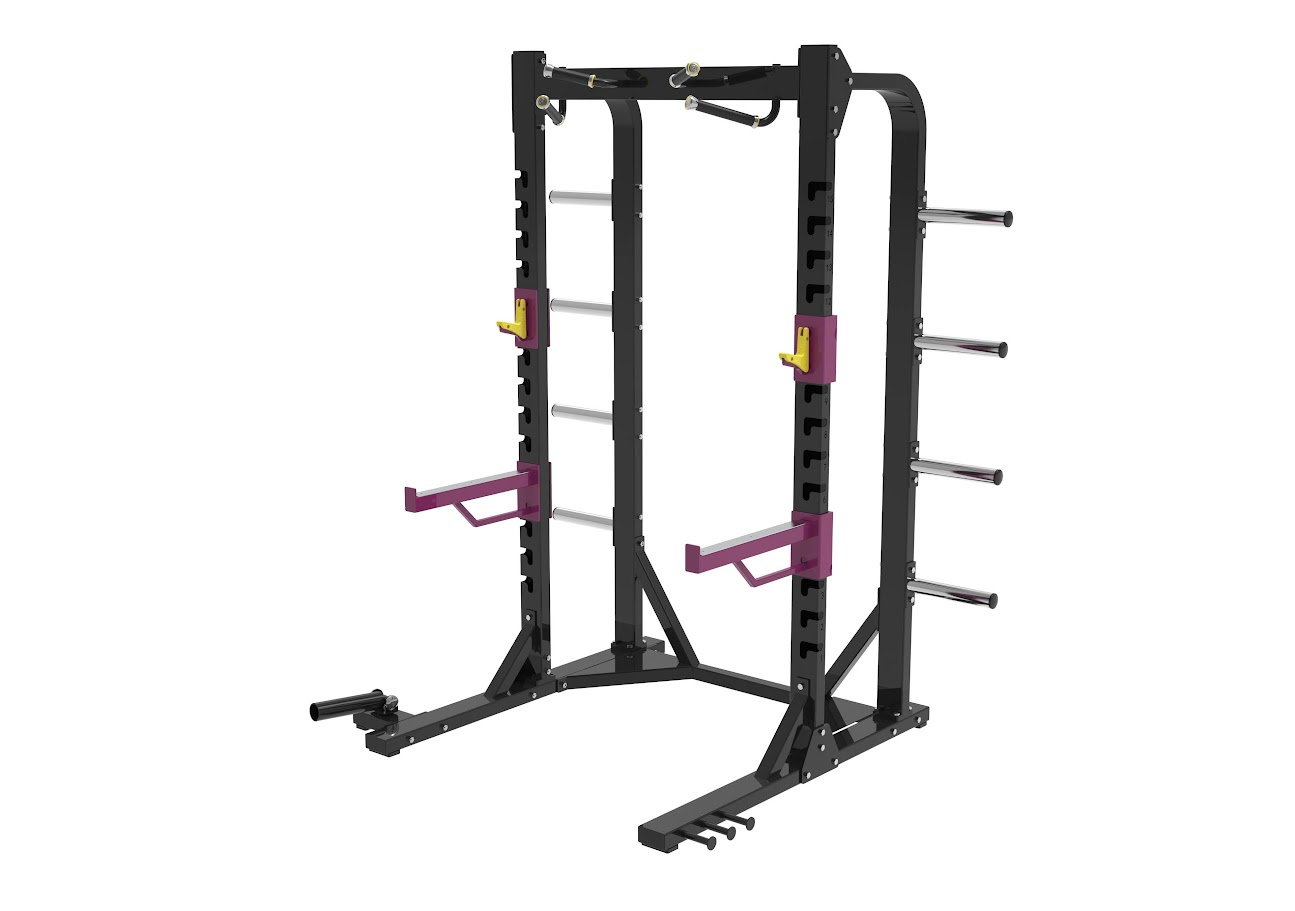 【愛知引取り限定】LBGYM ハーフラック スミスマシーン＆ハーフラック（プレートホルダー4セット付