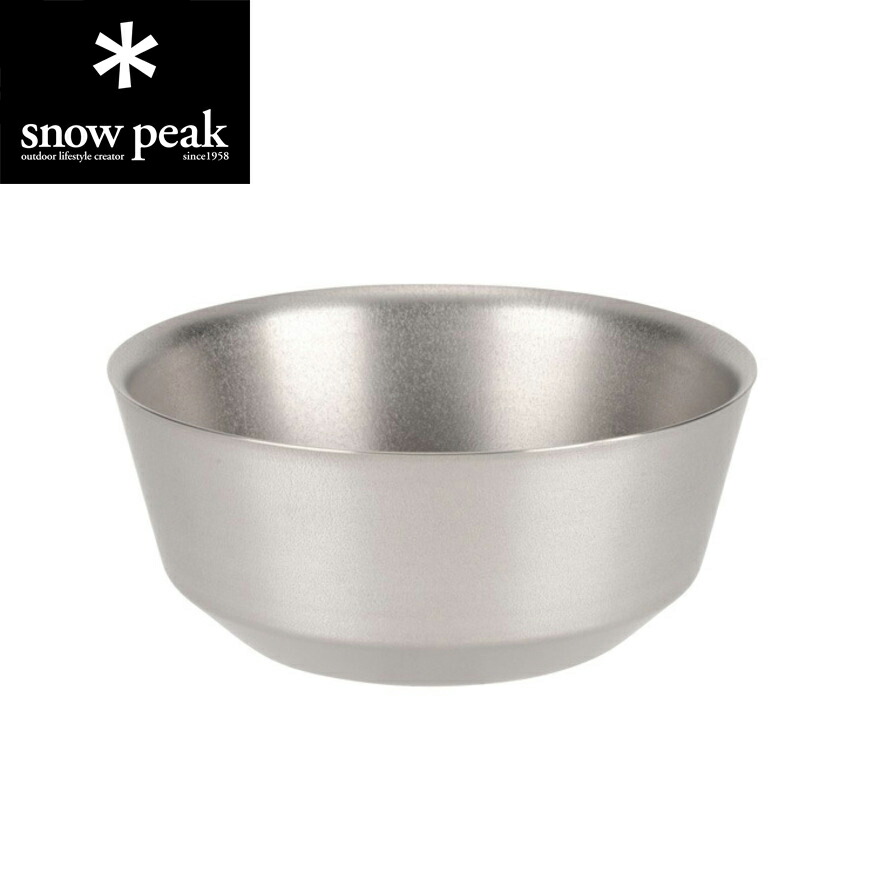 楽天市場】【SALE】スノーピーク チタンダブルボウル 600 snow