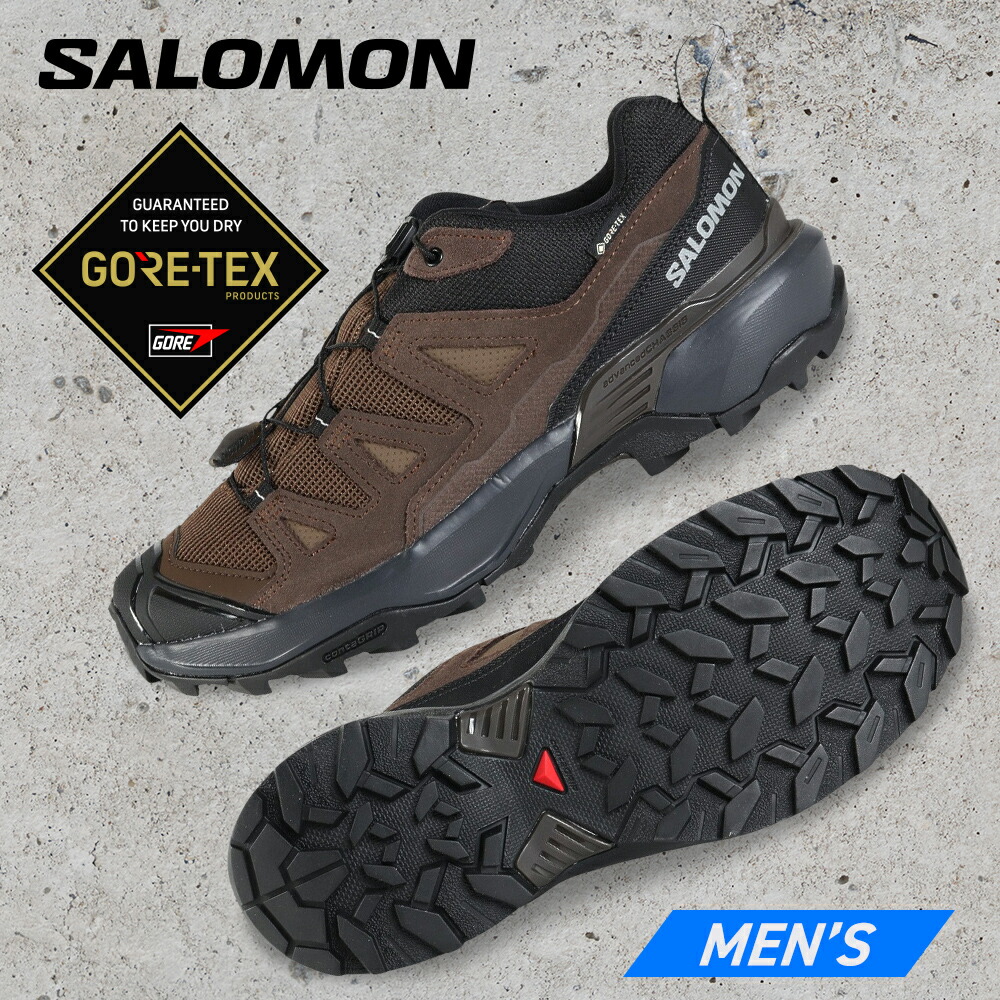 サロモン（SALOMON）（メンズ）トレッキングシューズ 登山靴 山登り X ULTRA 360 LEATHER GORE-TEX L47571200 ゴアテックス 防水 ローカット