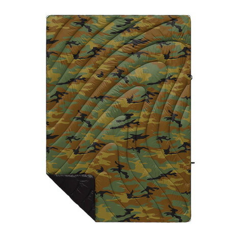 ランプル(Rumpl) ブランケット アウトドア ORIGINAL PUFFY-WOODLAND CAMO TPPB-P22-1 迷彩 撥水 軽量 丸洗い キャンプ トレッキング ピクニック
