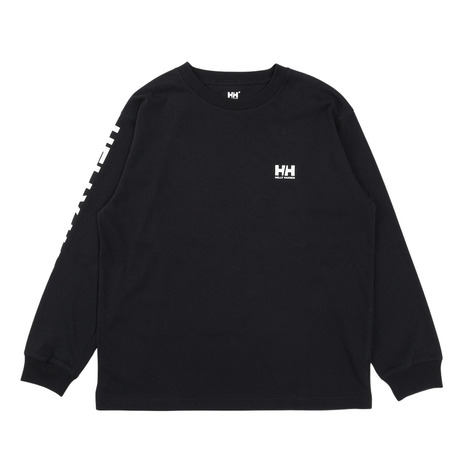 ヘリーハンセン（HELLY HANSEN）（メンズ）長袖Tシャツ ロンT ロングスリーブ レターTシャツ HH32541 K｜Victoria L-Breath支店