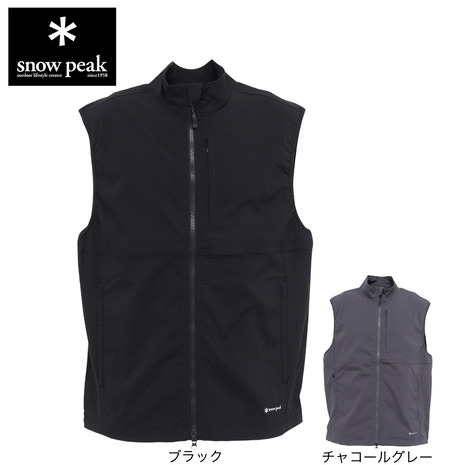 スノーピーク（snow peak）（メンズ）トレッキングウェア 立ち襟ベスト Utility NSD-JK-25AU003