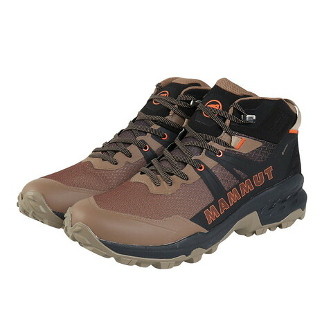 【ポイント最大10倍キャンペーン・要エントリー 4/14 20:00 - 4/17 09:59】マムート（MAMMUT）（メンズ）トレッキングシューズ ハイカット 登山靴 サーティグ 2 ミッド ゴアテックス 3030-04830-00732 ブラック×ブラウン