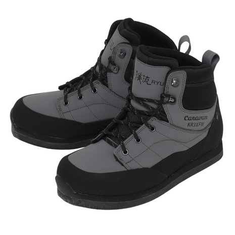 キャラバン（Caravan）（メンズ）トレッキングシューズ 沢登り用靴 渓流 KR 3XF WIDE 0035020100 グレー 3E｜Victoria L-Breath支店