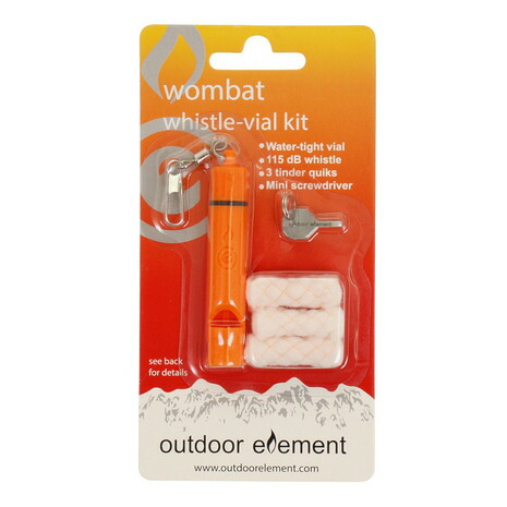 【楽天市場】アウトドアエレメント（outdoor element）（メンズ、レディース、キッズ）ウォンバット ホイッスルアクセサリーキット