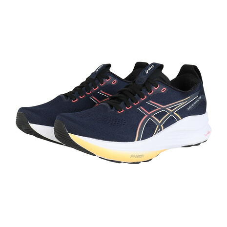 アシックス（ASICS）（メンズ）ランニングシューズ ジョギングシューズ GEL-KAYANO 32 WIDE ネイビー ブラック 1011C051.400 快適性 安定性｜Victoria L-Breath支店