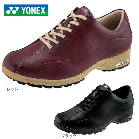 ヨネックス（YONEX）（レディース）スニーカー 撥水 パワークッション 赤 レッド 黒 ブラック SHWL21N ストレッチレザー 抗菌 防臭 衝撃吸収 雨の日 通勤 通学 10,841円