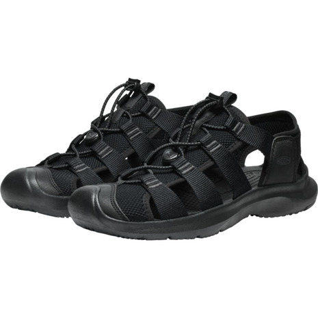 【ポイント最大10倍キャンペーン・要エントリー 4/14 20:00 - 4/17 09:59】キーン（KEEN）（メンズ）ストラップサンダル シーニック エイチツー ブラック 1030389 レジャー アウトドア 軽量 フィット感 水陸両用 旅行 快適 速乾性