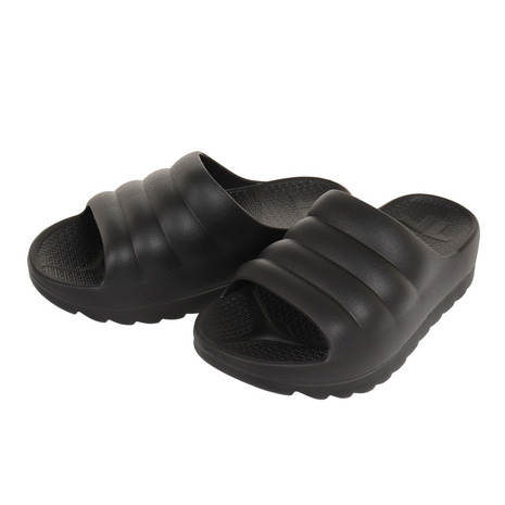 テリック（TELIC）（メンズ、レディース）スポーツサンダル W-CLOUD ブラック 341343 軽量 厚底 クッション性 衝撃吸収 抗菌 スライド シャワサン レジャー｜Victoria L-Breath支店