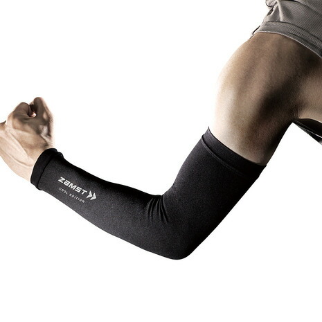 ウォーキング・ランニングウェア Supreme arm cover Black Amazon.co.jp: [ザムスト] 着圧アームカバー アームスリーブ