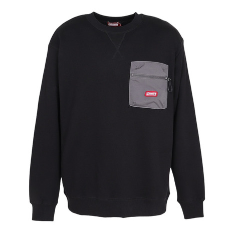 【ポイント最大10倍キャンペーン・要エントリー 4/14 20:00 - 4/17 09:59】コールマン（Coleman）（メンズ）布帛ポケットトレーナー X6561A BLK