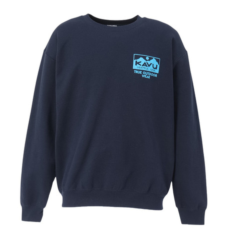 カブー（KAVU）（メンズ）トゥルーロゴスウェット トレーナー 19822333 ネイビー