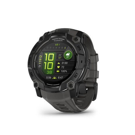 ガーミン(GARMIN)(メンズ、レディース)腕時計 Instinct 3 AMOLED 50mm タフネスGPSウォッチ 010-03020-30 防水 黒|Victoria L-Breath支店