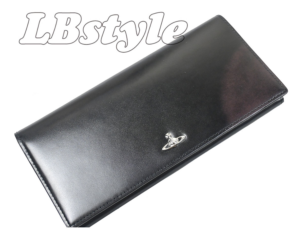 VivienneWestwood ヴィヴィアンウエストウッド 長財布 牛革 黒 Vivienne Westwoodヴィヴィアンウエストウッド長財布ブラック