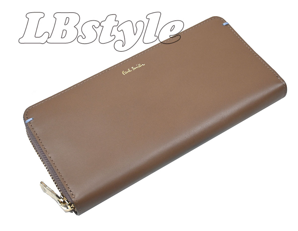 ポールスミス　長財布　ポール・スミス　ファスナー長財布　ポールスミス　小銭入れ付き　長財布　プレゼント　paulsmith　サプルL22A牛革　牛革　ファスナー長財布　ポールスミス100-1285｜LBSTYLE