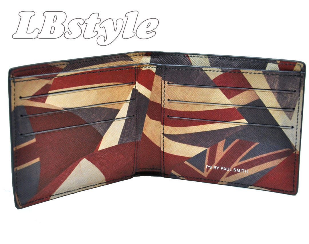 楽天市場 財布 ポールスミス メンズ 財布 Ps By Paulsmith 牛革プリント 二つ折り財布 紳士財布 ポールスミス900 0009 Lbstyle
