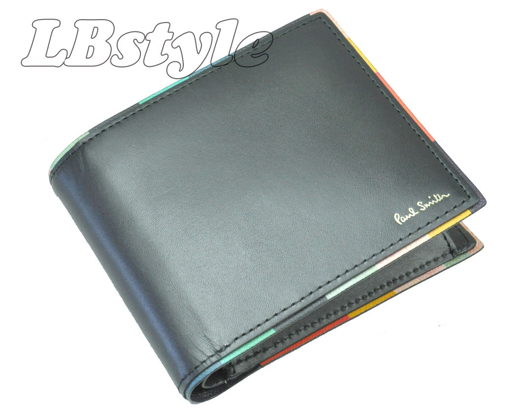 送料無料 ポールスミス 財布 メンズ ポール スミス 小銭入れ付き 二つ折り財布 Paulsmith ストライプp牛革 二つ折り財布 紳士財布 ポールスミス900 0990 最安値に挑戦 Korlaobkk Com