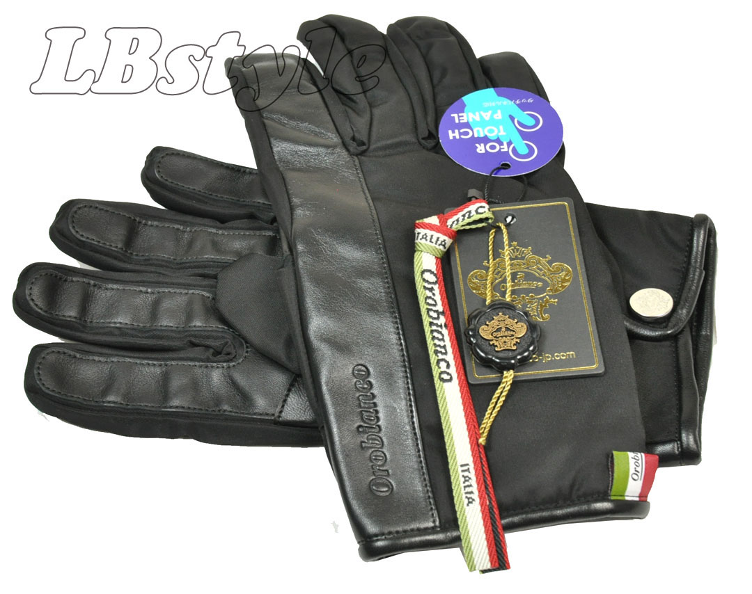 楽天市場 オロビアンコ 手袋 メンズ Orobianco 手ぶくろ メンズ 羊革 ナイロン ２４cm タッチパネル対応 スマートフォン スマホ対応 手袋 Orobianco 0 1369 Lbstyle