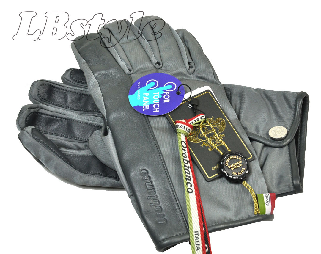 楽天市場 オロビアンコ 手袋 メンズ Orobianco 手ぶくろ メンズ 羊革 ナイロン ２４cm タッチパネル対応 スマートフォン スマホ対応 手袋 Orobianco 0 1370 Lbstyle